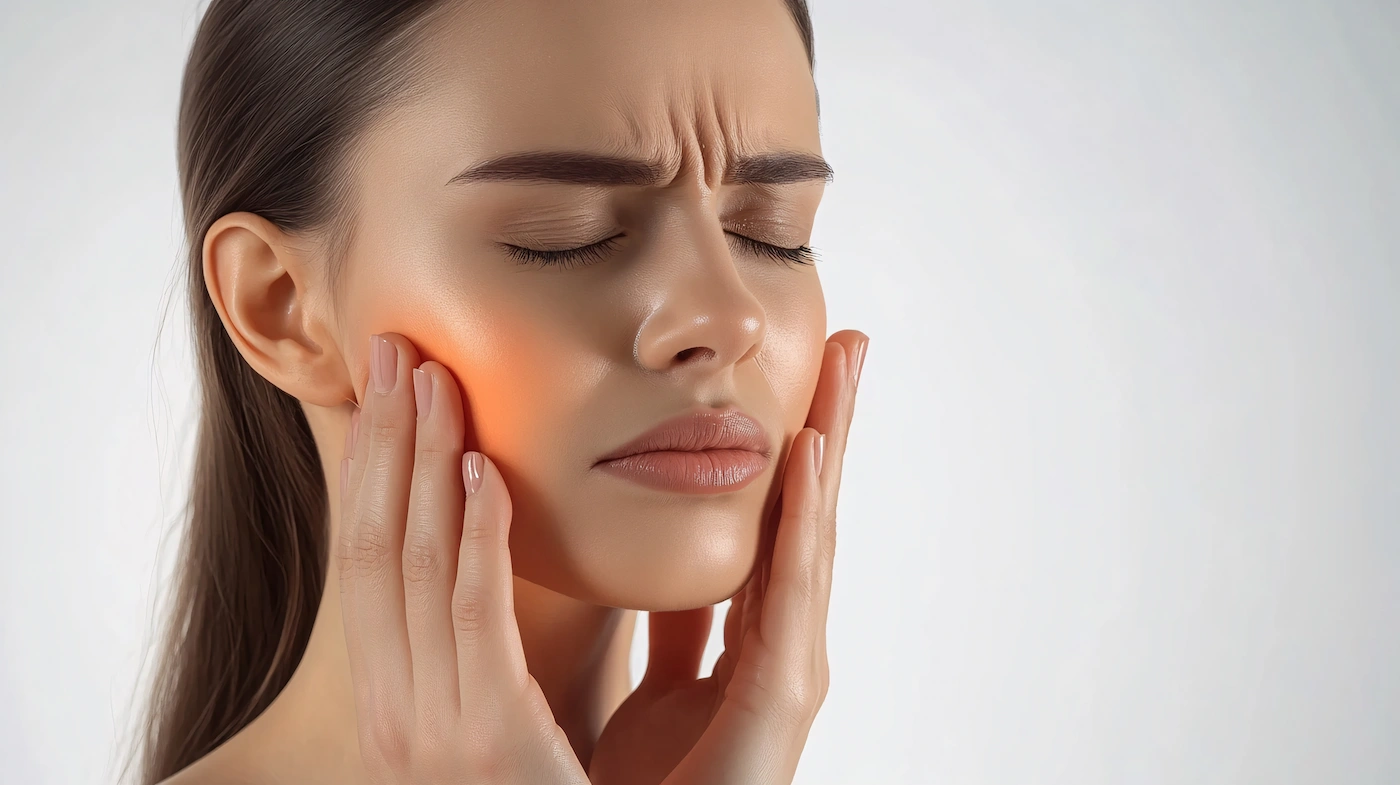 Woman Experiencing Severe Jaw Pain